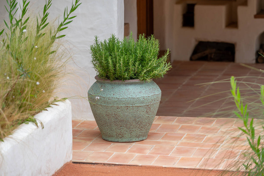 Pottery Pots Eros L, Rustic Green Ø37 cm