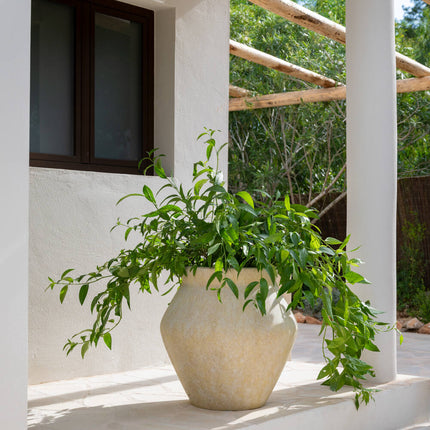 Pottery Pots Fleuri L, Travertine Beige Ø37 cm