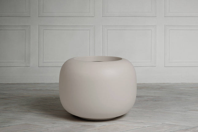 Pottery Pots Sphere Laag S, Silk White Ø29 cm