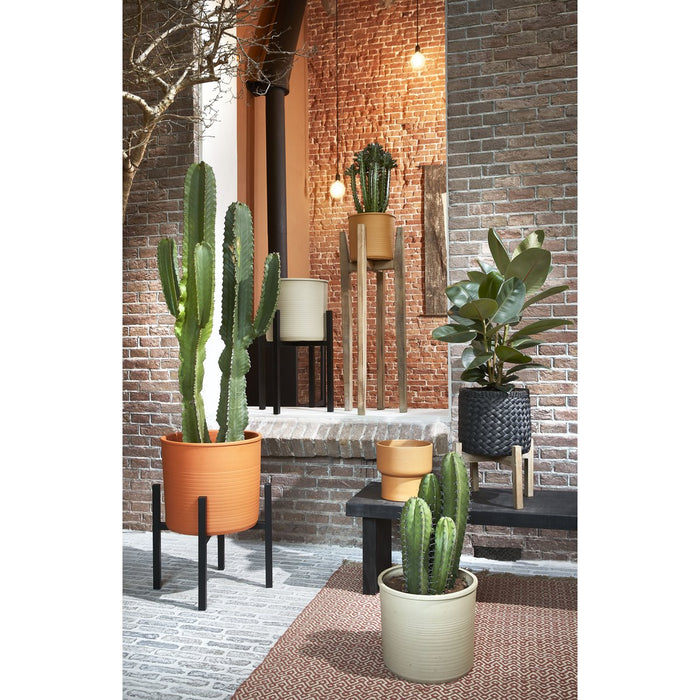 Plantenstandaard XL - L46 x B46 x H40 cm - Metaal - Zwart