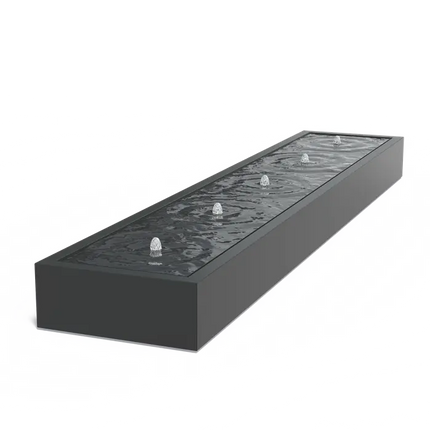 Watertafel Aluminium 600 x 100 x 40 cm - Fontein