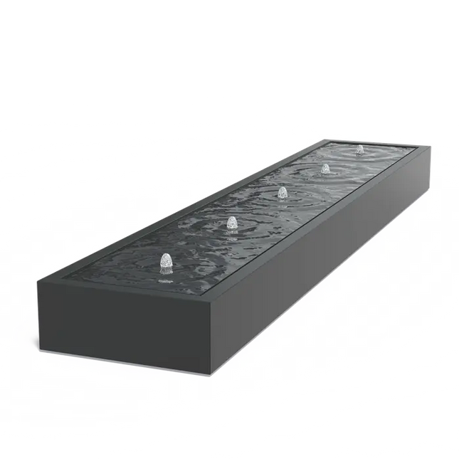 Watertafel Aluminium 600 x 100 x 40 cm - Fontein