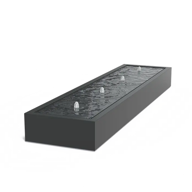 Watertafel Aluminium 400 x 100 x 40 cm - Fontein