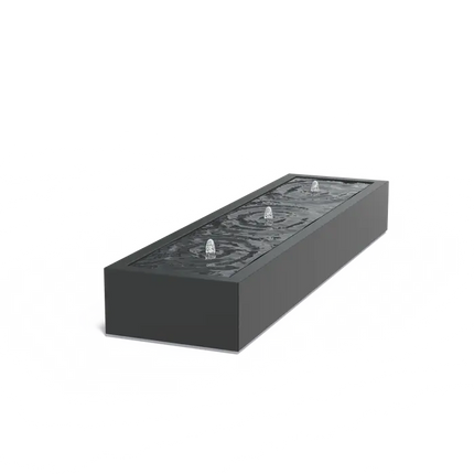 Watertafel Aluminium 300 x 80 x 40 cm - Fontein