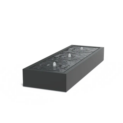 Watertafel Aluminium 300 x 100 x 40 cm - Fontein