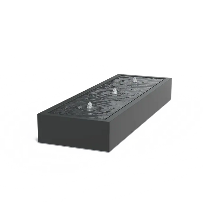 Watertafel Aluminium 300 x 100 x 40 cm - Fontein
