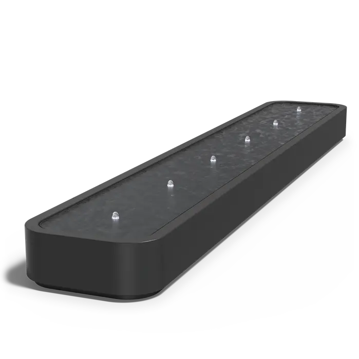 Watertafel Aluminium met Fontein 600x100x40 cm - Premium