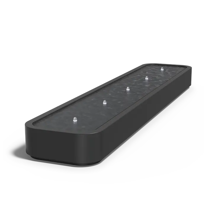 Watertafel Aluminium met Fontein 500x100x40 cm - Premium