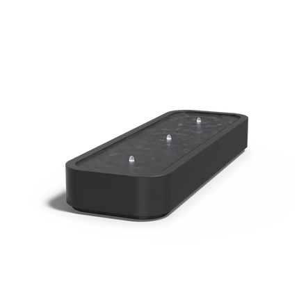Watertafel Aluminium met Fontein 300x100x40 cm - Premium
