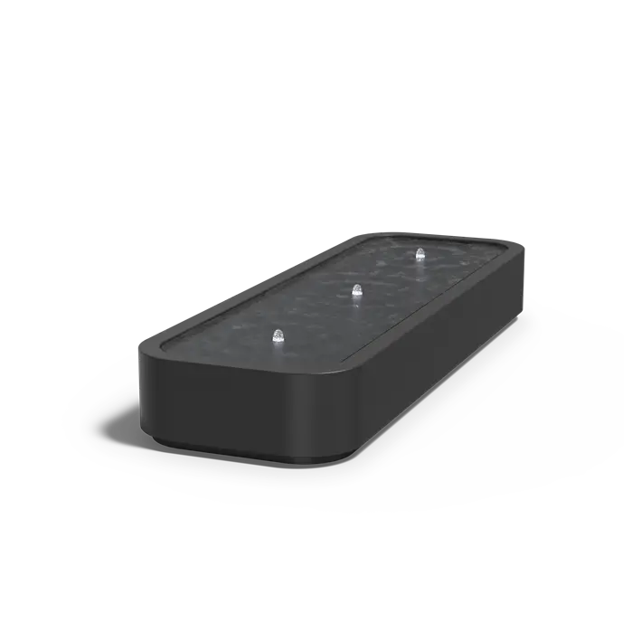 Watertafel Aluminium met Fontein 300x100x40 cm - Premium