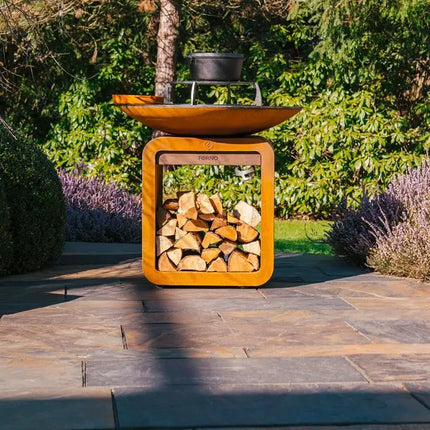 Cortenstaal Plancha BBQ SEARE HALO 100.5 x 100 cm