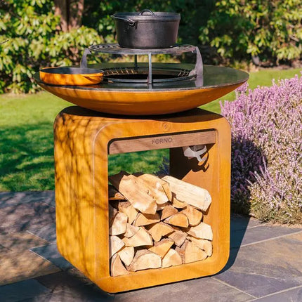 Cortenstaal Plancha BBQ SEARE HALO 100.5 x 100 cm