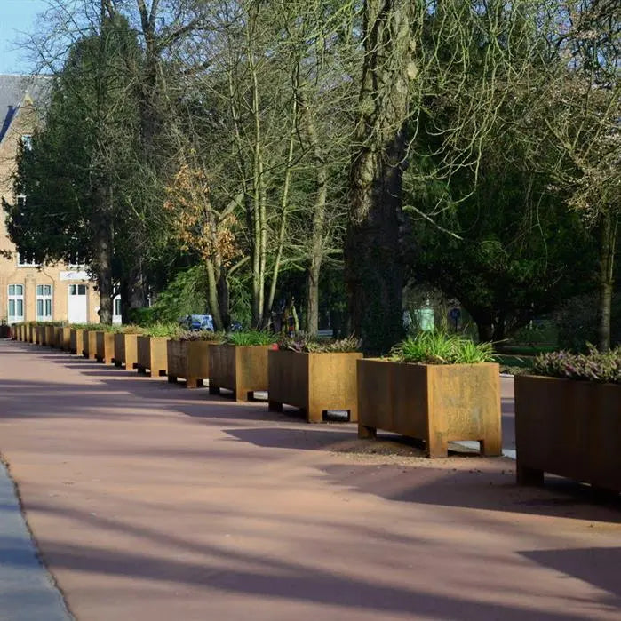 Cortenstaal Plantenbak Op Poten 120 x 50 x 60 cm
