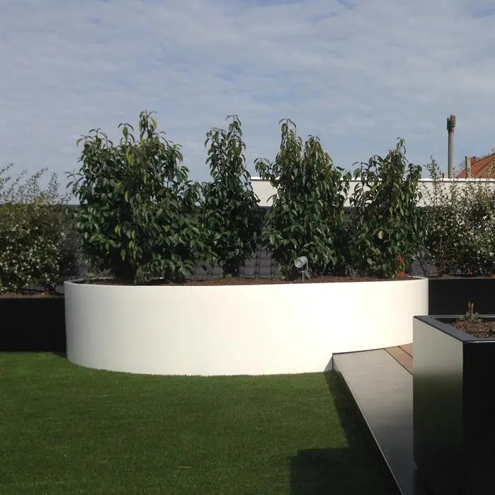 Aluminium Plantenbak Ovaal 120 x 80 x 40 cm - Zonder Bodem