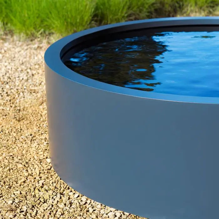 Bassin rond en acier Corten 150 x 40 cm