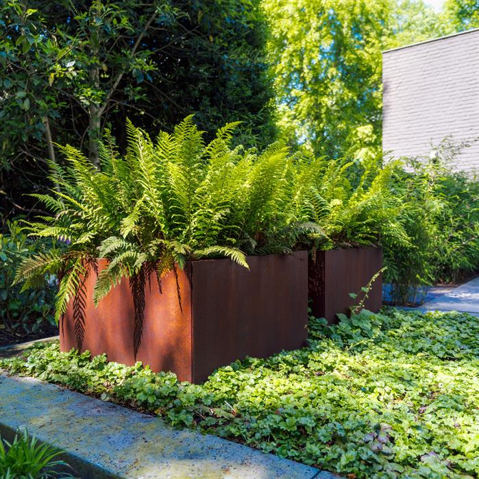 Corten Steel Planter 200 x 100 x 40 cm - Without Bottom