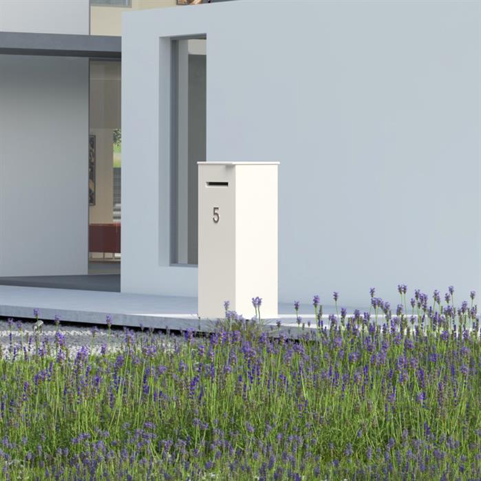 Huisnummer RVS - 3 - 12cm