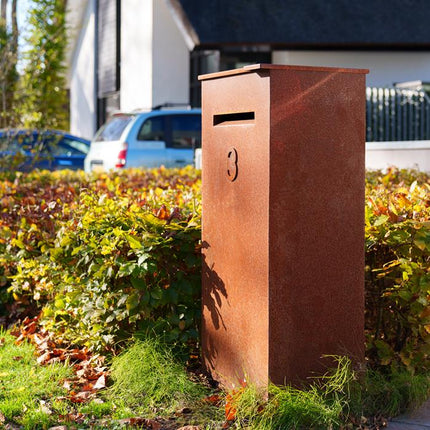 Corten stål pakkepostkasse CASE