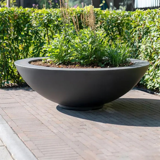 Runder Pflanzkübel aus Polyester, 120 x 40 cm