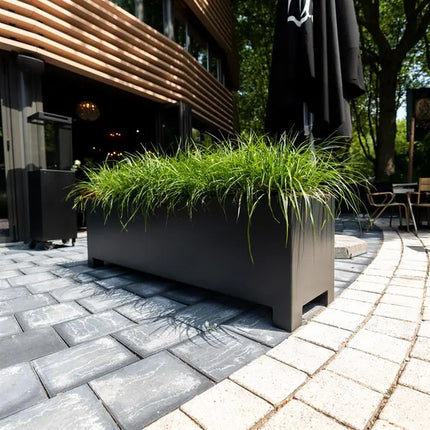 Aluminium Plantenbak op Poten 100 x 100 x 60 cm