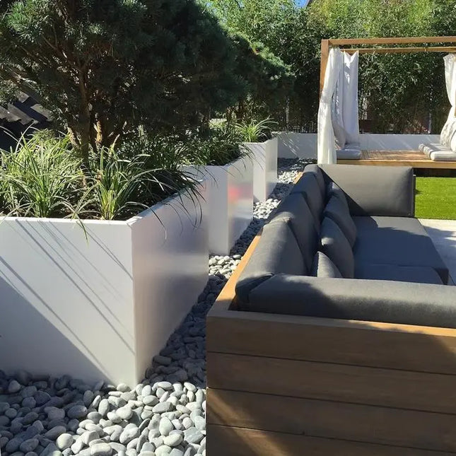 Aluminum Planter 200 x 40 x 80 cm