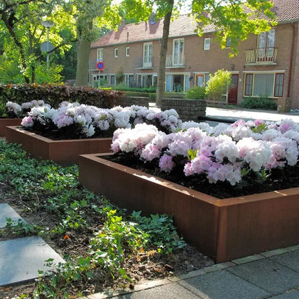 Cortenstaal Plantenbak 140 x 140 x 40 cm - Zonder bodem