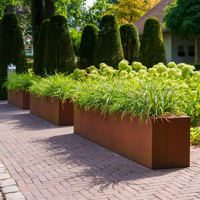 Cortenstaal Plantenbak 100 x 100 x 80 cm