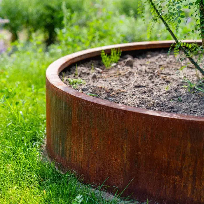 Cortenstaal Plantenbak Rond 80 x 60 cm - Zonder Bodem