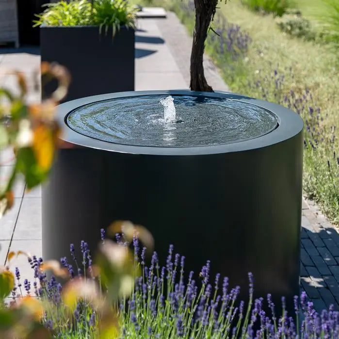 Watertafel Aluminium Rond 80 x 40 cm - Fontein
