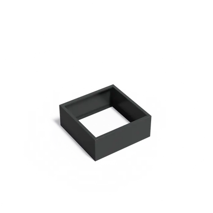 Aluminium Plantenbak 100 x 100 x 40 cm - Zonder Bodem