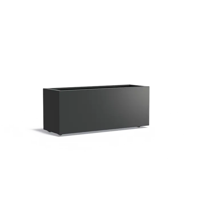 Aluminum Planter on Wheels 150 x 50 x 60 cm