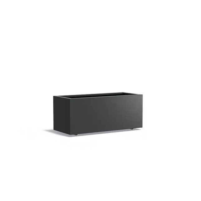 Aluminum Planter on Wheels 120 x 50 x 50 cm