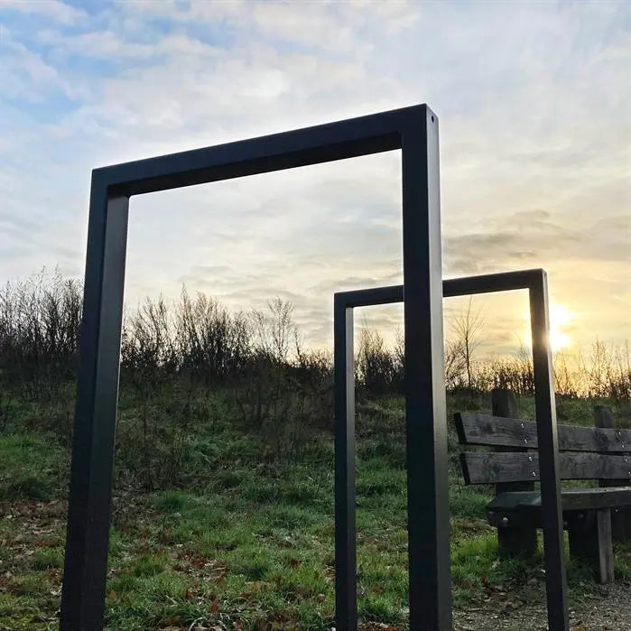 Cortenstaal Fietsaanleunbeugel 1050 x 150 x 1070 mm - Fietsnietje