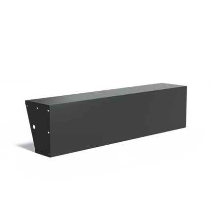 Keerwand Aluminium 2000 x 400 x 500 mm - Brede Bovenrand