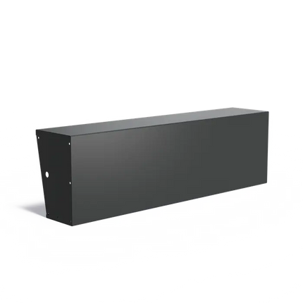Keerwand Aluminium 2000 x 400 x 600 mm - Brede Bovenrand