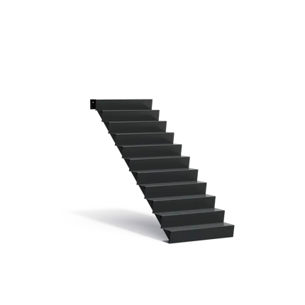Gartentreppe aus Aluminium, 100 x 264 x 187 cm | Stufen