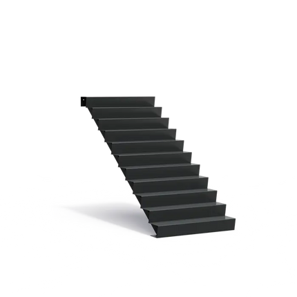 Gartentreppe aus Aluminium, 125 x 264 x 187 cm | Stufen