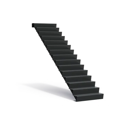 Gartentreppe aus Aluminium, 100 x 360 x 255 cm | Stufen