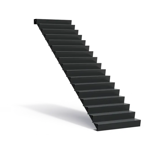 Gartentreppe aus Aluminium, 125 x 408 x 289 cm | Stufen