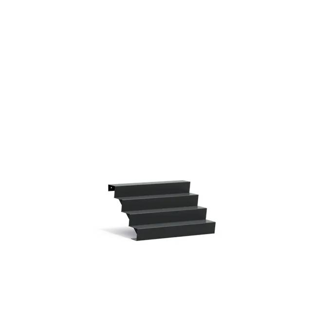 Gartentreppe aus Aluminium, 125 x 96 x 68 cm | Stufen