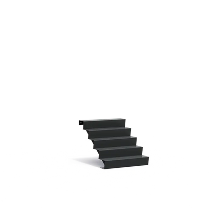 Gartentreppe aus Aluminium, 100 x 120 x 85 cm | Stufen