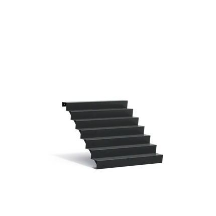 Gartentreppe aus Aluminium, 150 x 168 x 119 cm | Stufen