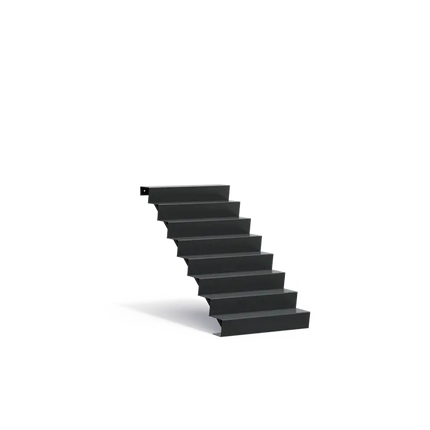 Gartentreppe aus Aluminium, 100 x 192 x 136 cm | Stufen