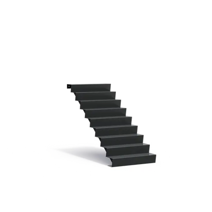 Gartentreppe aus Aluminium, 100 x 216 x 153 cm | Stufen
