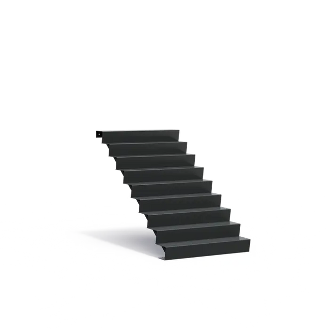 Gartentreppe aus Aluminium, 125 x 216 x 153 cm | Stufen