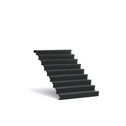 Gartentreppe aus Aluminium, 150 x 216 x 153 cm | Stufen