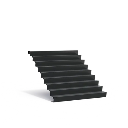 Gartentreppe aus Aluminium, 200 x 216 x 153 cm | Stufen