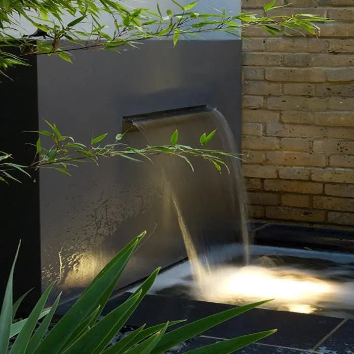 Aluminium Waterval 120 x 25 x 100 cm - Vijvermuur