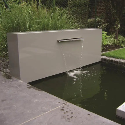 Aluminium Waterval 150 x 25 x 100 cm - Vijvermuur