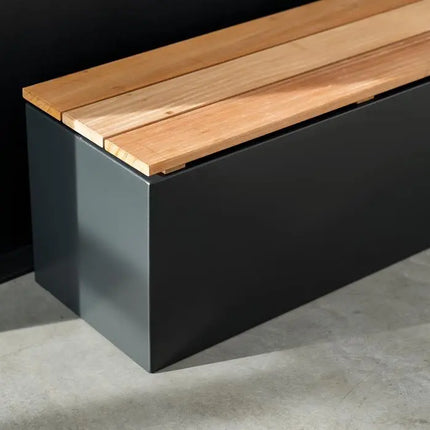 Aluminium Garden Bench - Base with Seat 200 x 40 x 43 cm